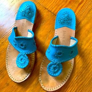 Jack Rogers cerulean blue Hampton sandals